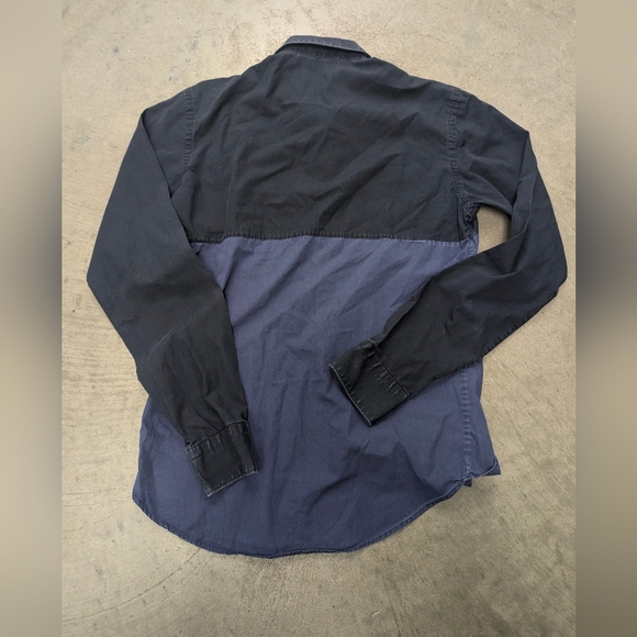 Zara Man Color Blocked Long Sleeve Button Down Shirt, Small - Picture 3 of 4